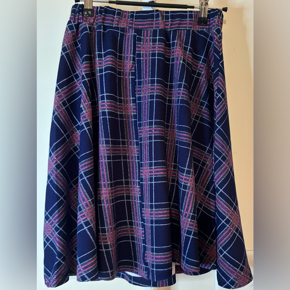 Small Plaid Smak Parlour Unique Vintage Skirt-Size Small